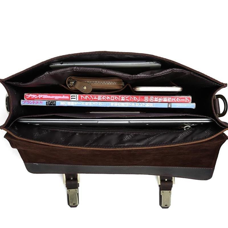 14 Inch Lederen Tas