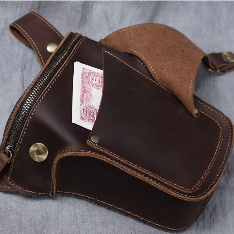 8 Inch Leren Dij Heuptasje