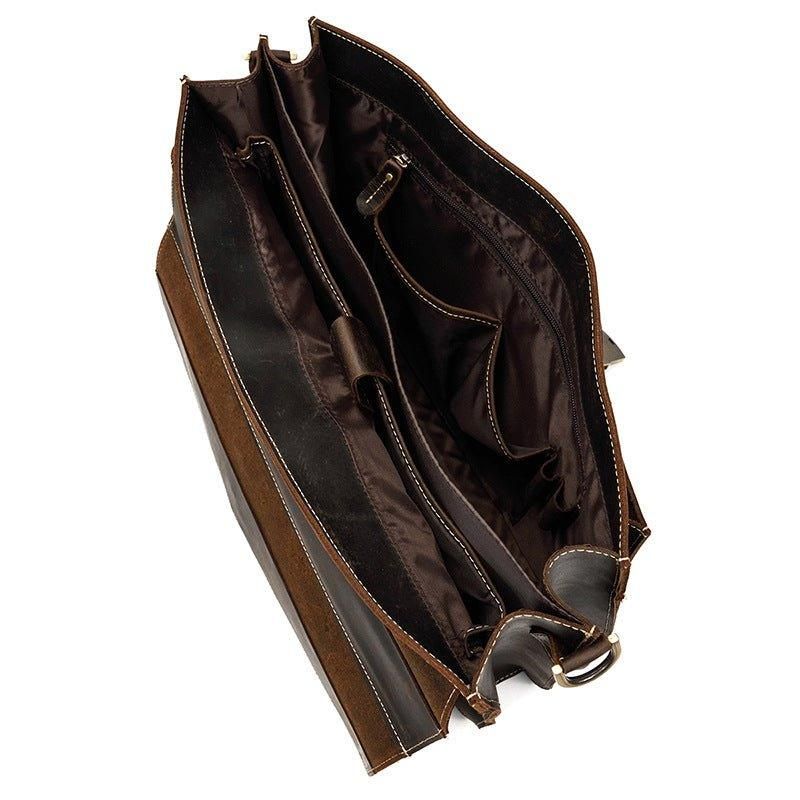 Bruine Herenaktentas Voor 14 Inch Laptoptas