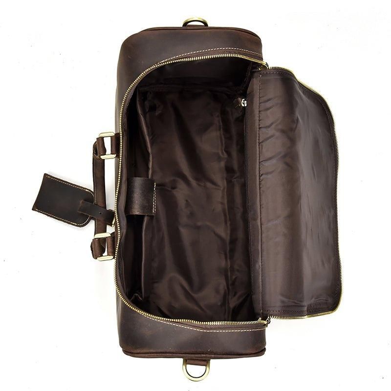 Crazy Horse Leren Vintage Bagage Plunjezak