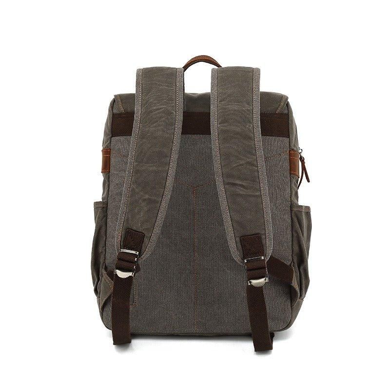 Gewaxte Canvas Vintage Rugzaklaptop Voor School