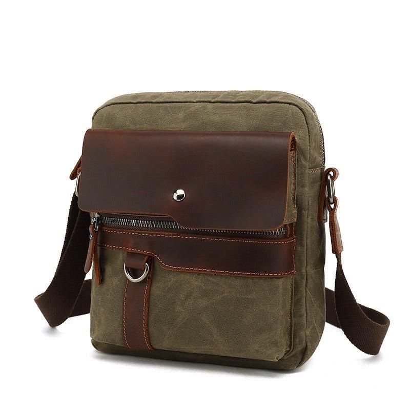 Kleine Canvas Crossbody-Tas Voor Heren