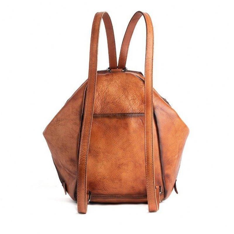 Kleine Leren Rugzak Vintage
