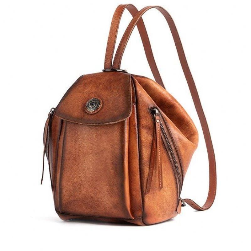 Kleine Leren Rugzak Vintage