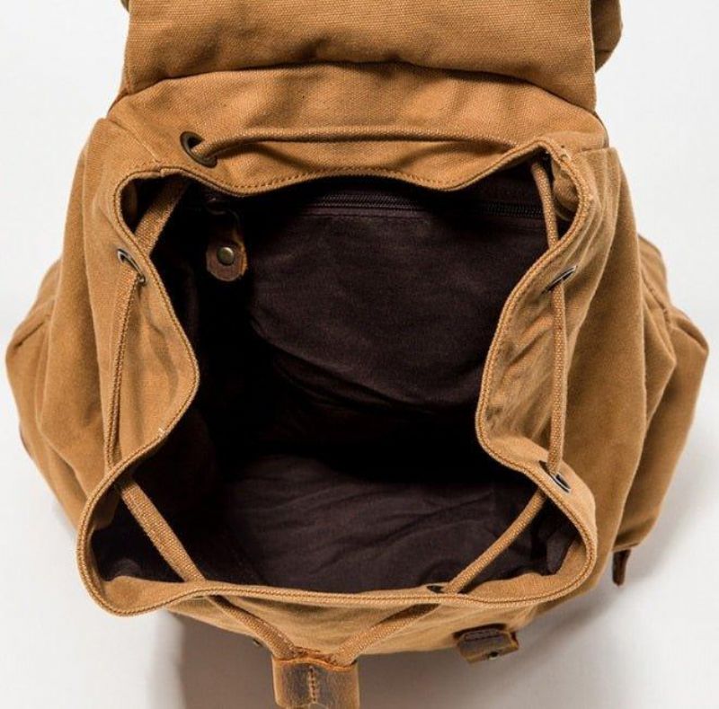 Vintage Katoenen Canvas Rugzak Rugzak