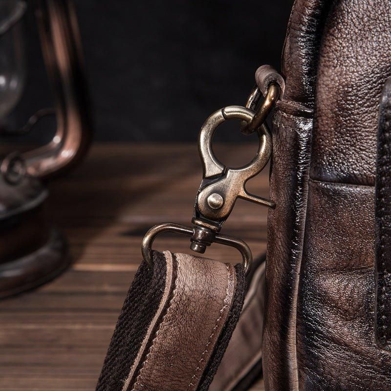 Vintage Messenger-Schoudertas Voor Heren Voor Tweeërlei Gebruik